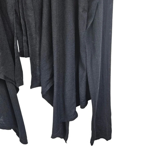 Belle Sky Black‎ Long Sleeve Sweater Cardigan Tie in Back Size X-Large - Picture 7 of 9